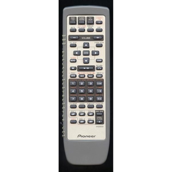 Pioneer XXD3033 Receiver Remote Control