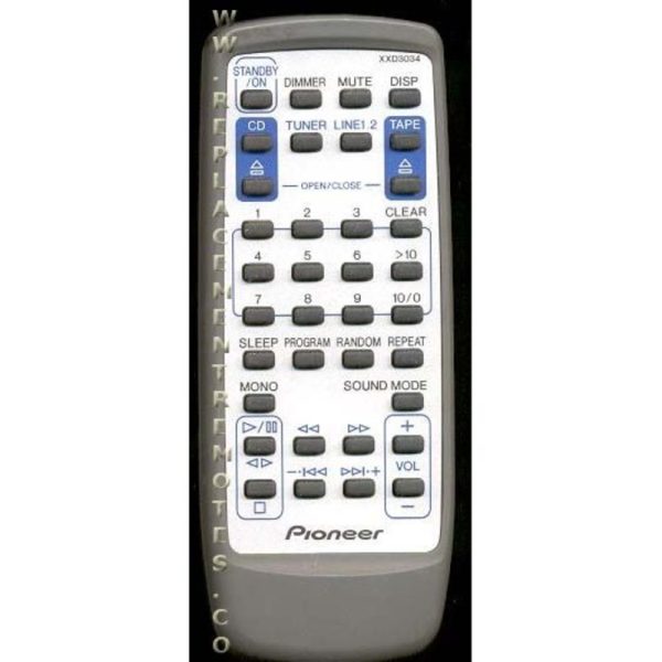 Pioneer XXD3034 Audio Remote Control