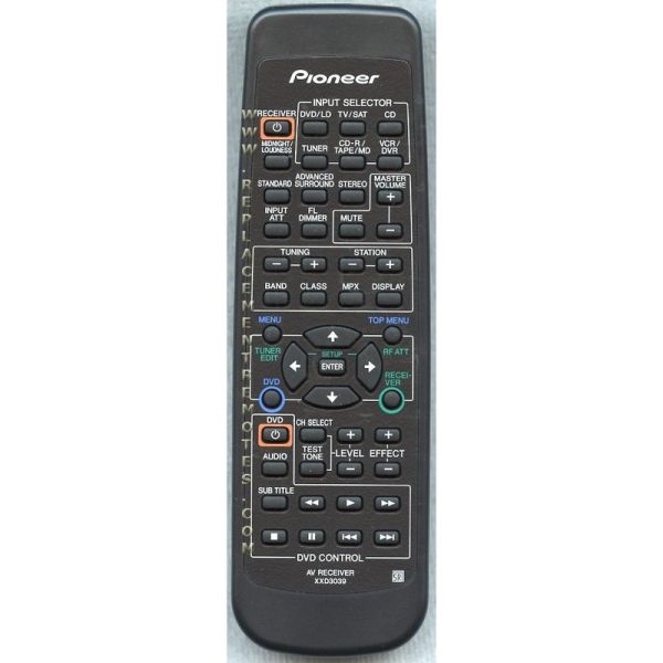 Pioneer XXD3039 Receiver Remote Control