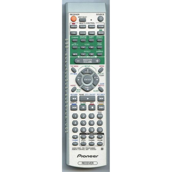 Pioneer XXD3051 Receiver Remote Control