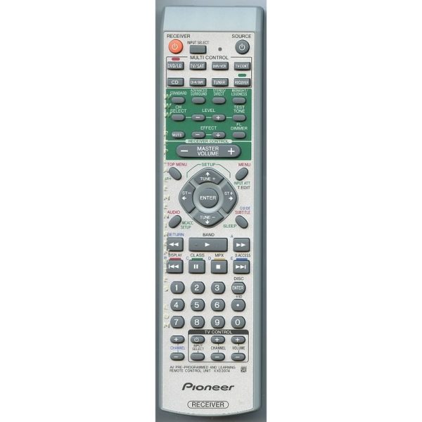 Pioneer XXD3074 Receiver Remote Control