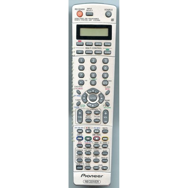Pioneer XXD3086 Receiver Remote Control