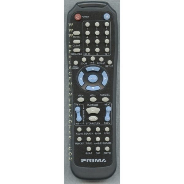 Prima 301HT8104PRI01 DVD Remote Control