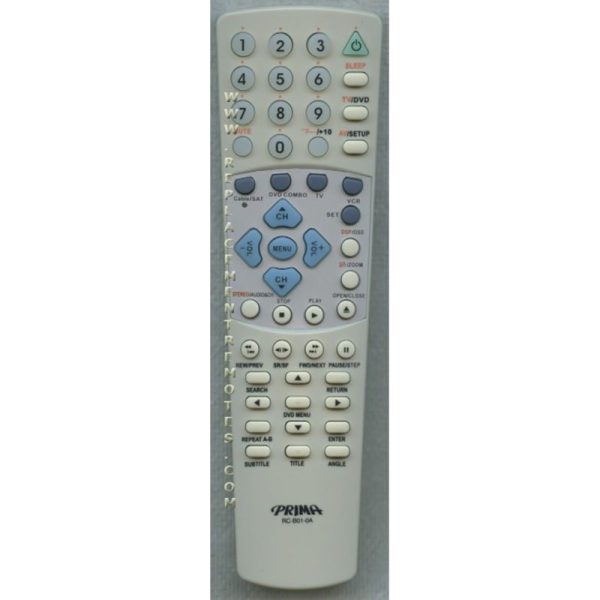 Prima RCB010A TV/DVD Remote Control
