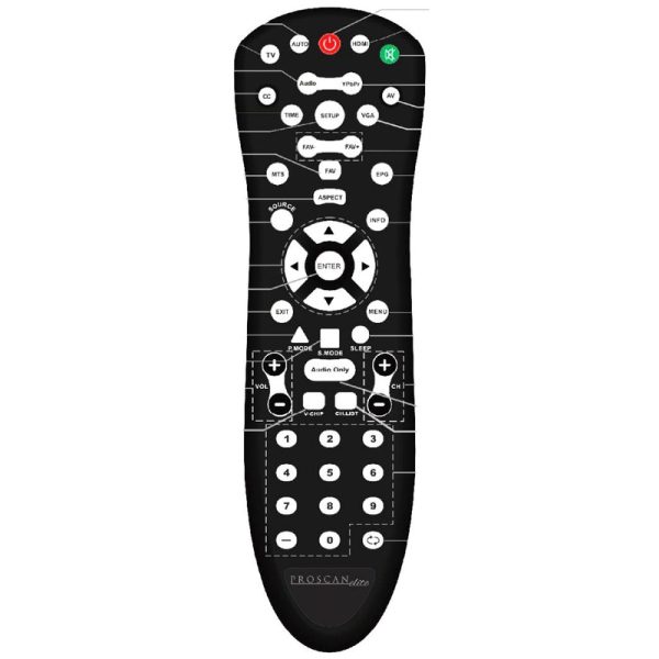 Proscan EP5085rem TV Remote Control