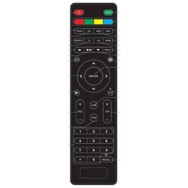Proscan PLDED5030ARK-REM TV Remote Control