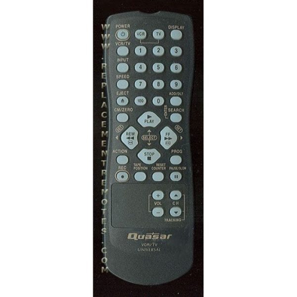 Quasar LSSQ0265 TV/VCR Remote Control
