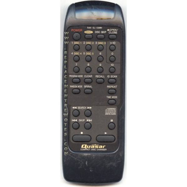 Quasar RAKSL136WH Audio Remote Control