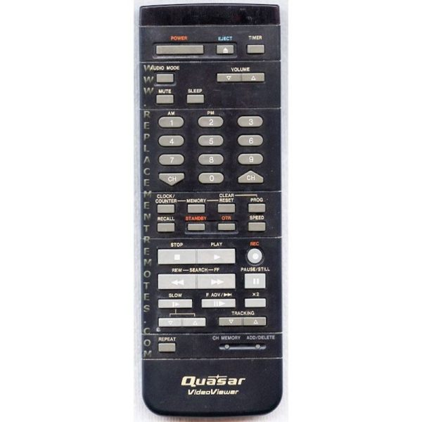 Quasar VSQS0875 TV/VCR Remote Control