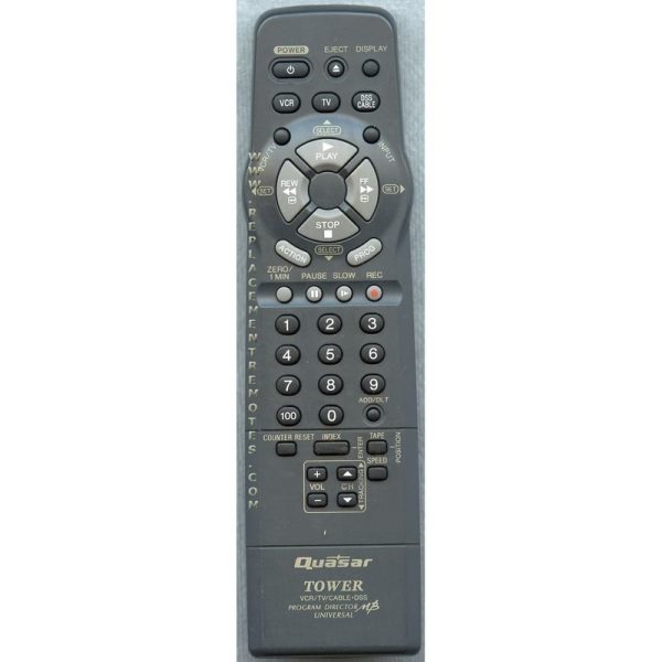 Quasar VSQS1600 VCR Remote Control