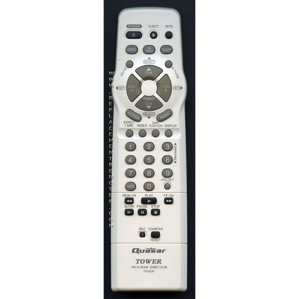 Quasar VSQS1607 TV/VCR Remote Control