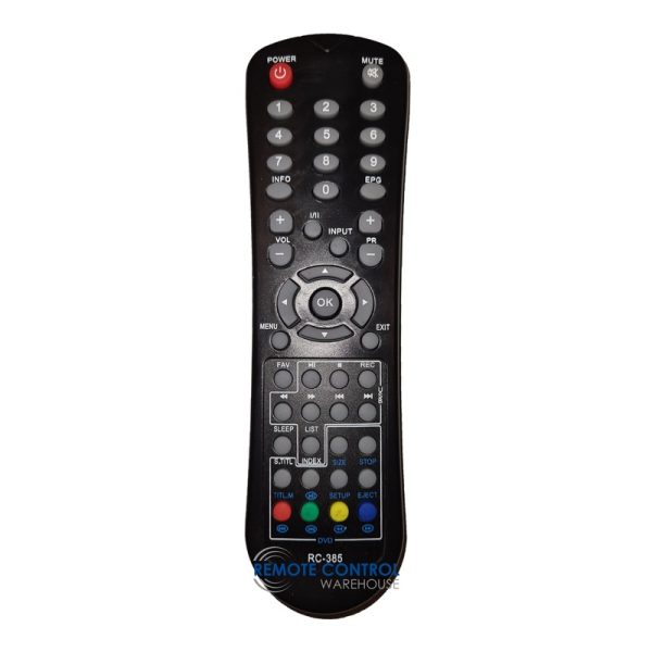 RANK ARENA SV-2101SDVD LCD TV Replacement Remote Control