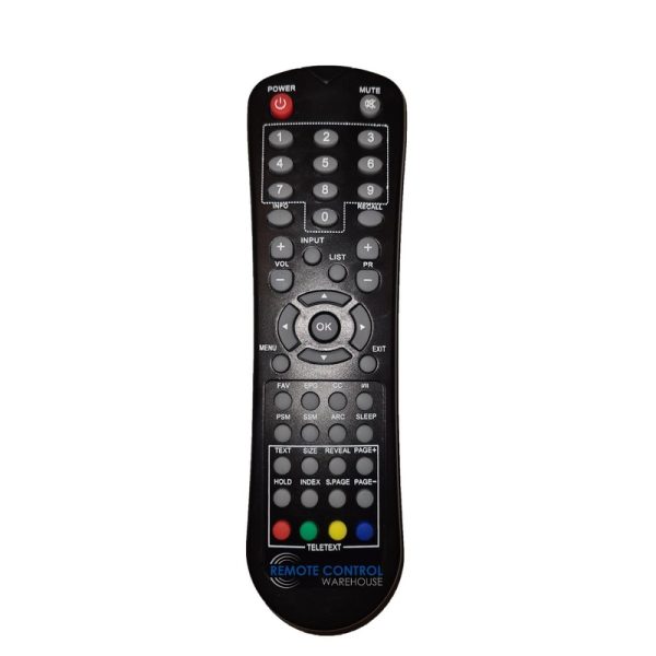 RANK ARENA  SV-32FHD LCD TV Replacement Remote Control