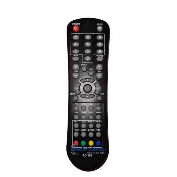 RANK ARENA SV-32FHD1LED LCD TV Replacement Remote Control
