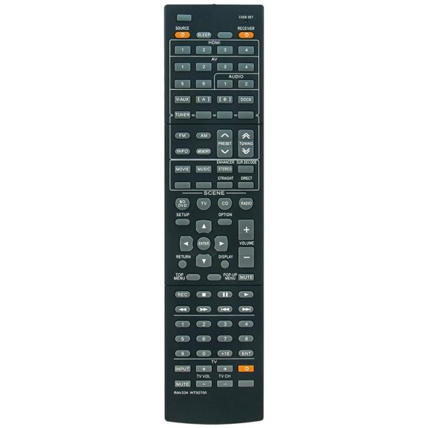 RAV334 WT92700 Remote Control Replacement for Yamaha AV Receiver HTR-4063