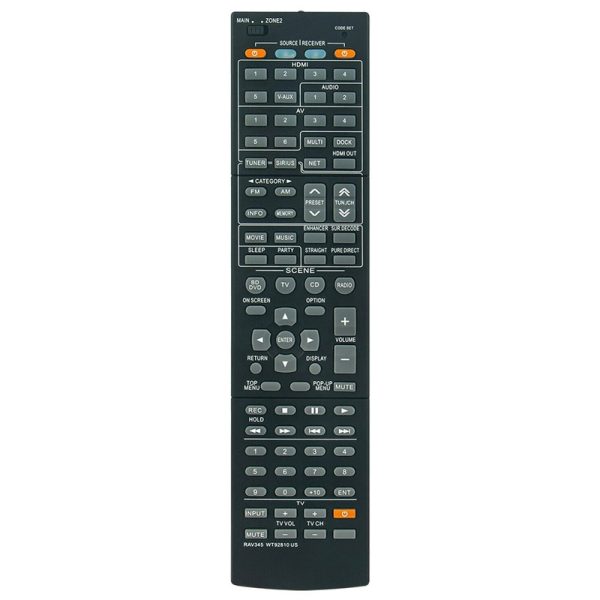 RAV345 WT92810 US Remote Control Replacement for Yamaha AV Receiver RX-V867