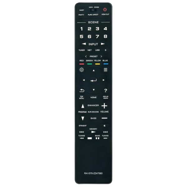 RAV570 ZZ47560 Remote Control Replacement for Yamaha AV Receiver RX-V685BL