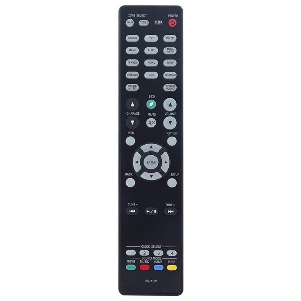 RC-1192 Remote Replacement for Denon AV Receiver