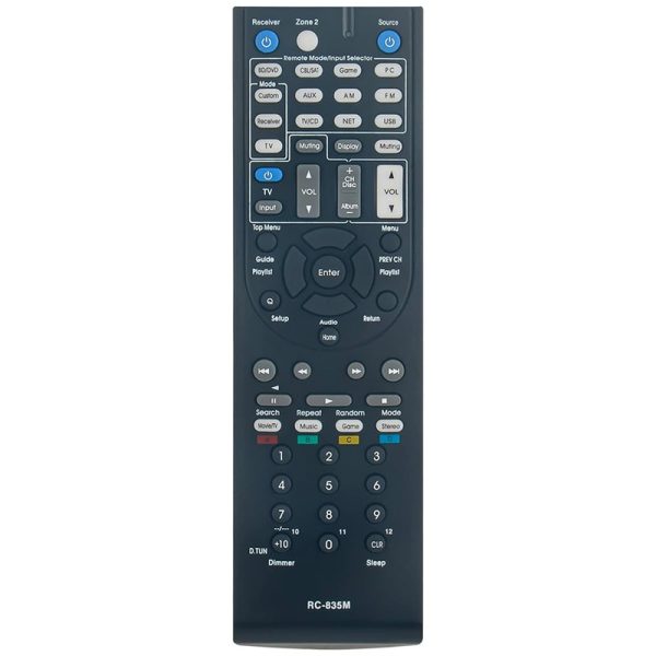 RC-835M Remote Control Replacement for Onkyo Integra AV Receiver DTR-20.4