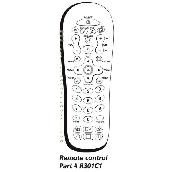 RCA R301C1 TV Remote Control