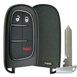 Replacement  3 button Dodge Jeep Smart Remote Shell + insert key by Car & Truck Remotes