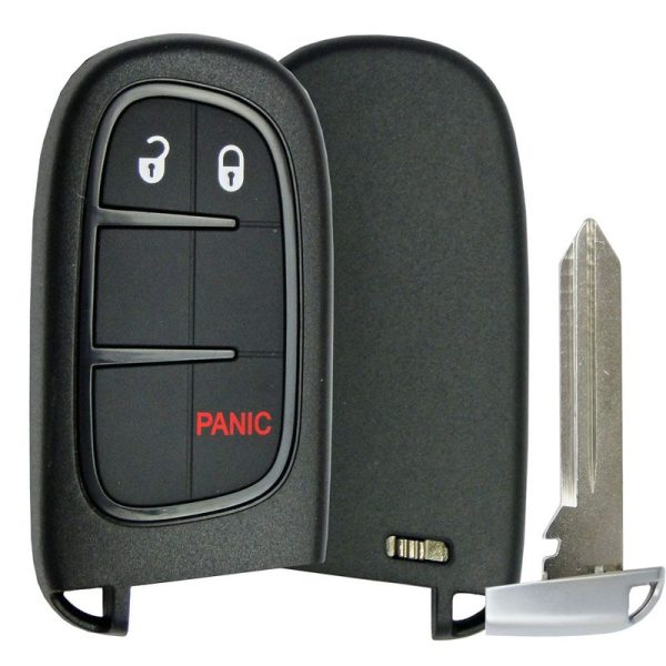 Replacement  3 button Dodge Jeep Smart Remote Shell + insert key by Car & Truck Remotes
