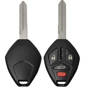 Replacement 4 button Mitsubishi Case Shell with blank key by Car & Truck Remotes