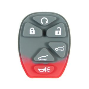 Replacement 6 button GM Chevy, GMC, Cadillac SUV keyless entry remote pad buttons by Car & Truck Remotes