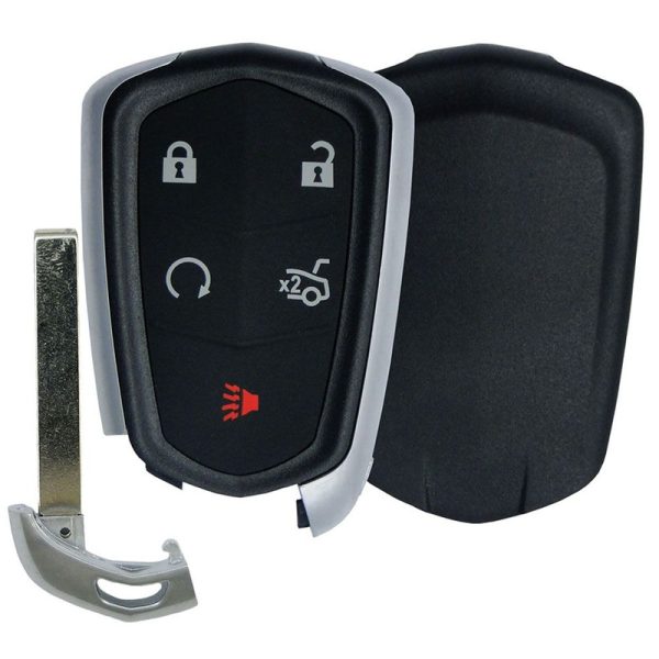 Replacement CADILLAC 5 button Smart Remote Case + insert key by Car & Truck Remotes