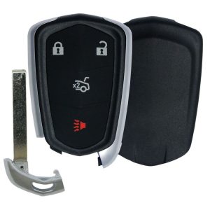 Replacement CADILLAC ATS, CTS, XTS 4 button Smart Remote Case + insert key – Aftermarket