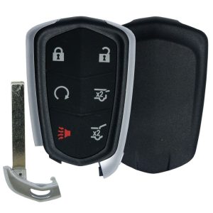 Replacement CADILLAC Escalade 6 button Smart Remote Case + insert key