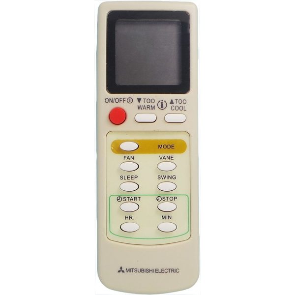 REPLACEMENT MITSUBISHI AIR CONDITIONER REMOTE CONTROL EG9