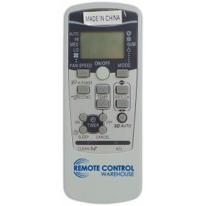 REPLACEMENT MITSUBISHI AIR CONDITIONER REMOTE CONTROL RKW502A200