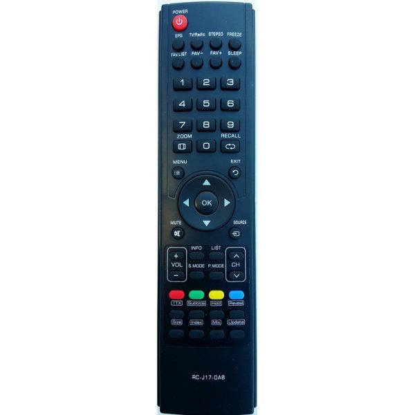 REPLACEMENT PALSONIC REMOTE CONTROL RC-J17-OB RCJ17OB TFTV421FHD TFTV551FHD