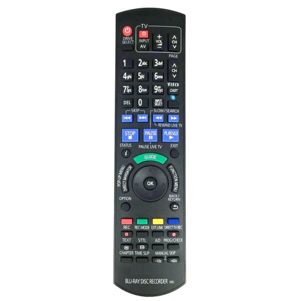 REPLACEMENT PANASONIC REMOTE N2QAYB000475 – DMRBW780 DMRBW880 BLU RAY RECORDED