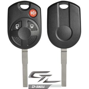 Replacement Remote Shell for Ford Remote PN: 164-R8007 3 BUTTON – SLIM BLADE by Car & Truck Remotes