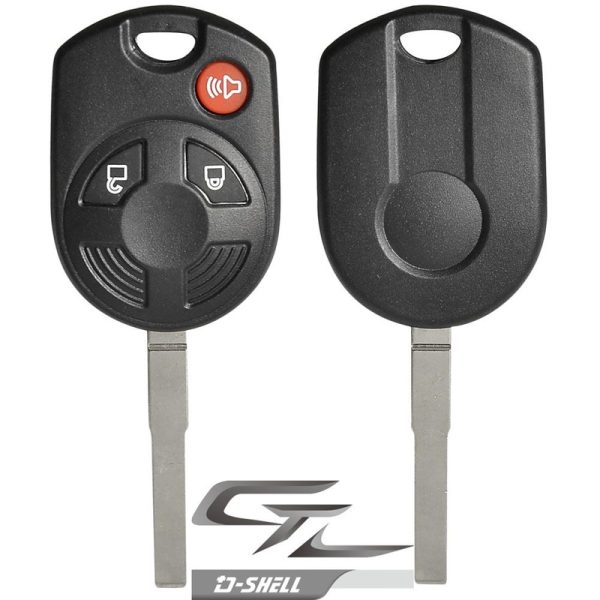 Replacement Remote Shell for Ford Remote PN: 164-R8007 3 BUTTON – SLIM BLADE by Car & Truck Remotes