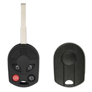 Replacement Remote Shell for Ford Remote PN: 164-R8046 4 BUTTON – SLIM BLADE by Car & Truck Remotes