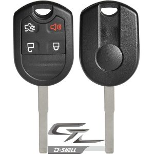 Replacement Shell for Ford Fiesta 4 BUTTON – SLIM BLADE by Car & Truck Remotes
