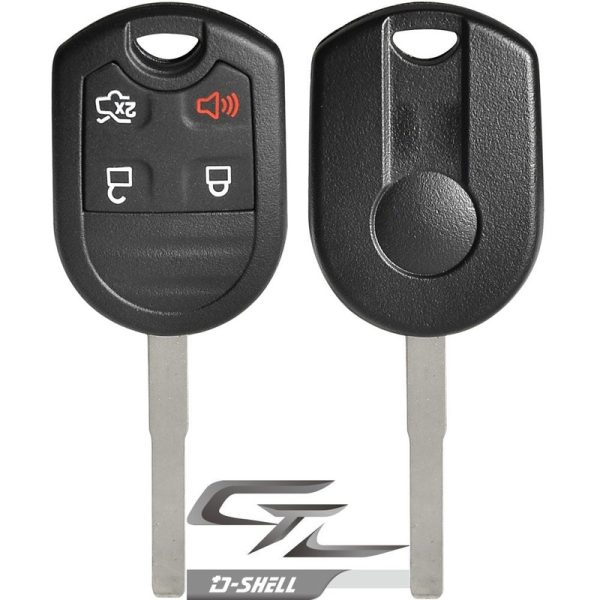 Replacement Shell for Ford Fiesta 4 BUTTON – SLIM BLADE by Car & Truck Remotes