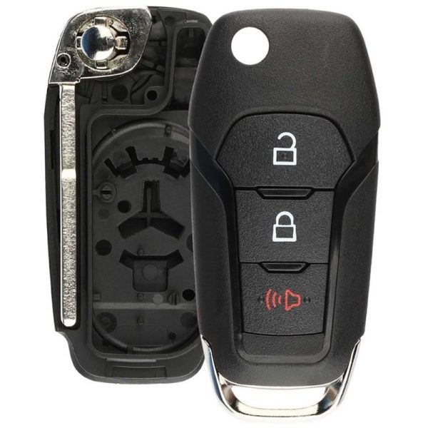 Replacement Shell For Ford Flip Remote 3 Button by Car & Truck Remotes