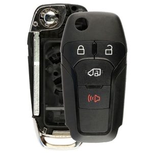 Replacement Shell For Ford Flip Remote with Side Door Unlock by Car & Truck Remotes