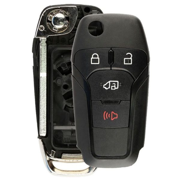 Replacement Shell For Ford Flip Remote with Side Door Unlock by Car & Truck Remotes