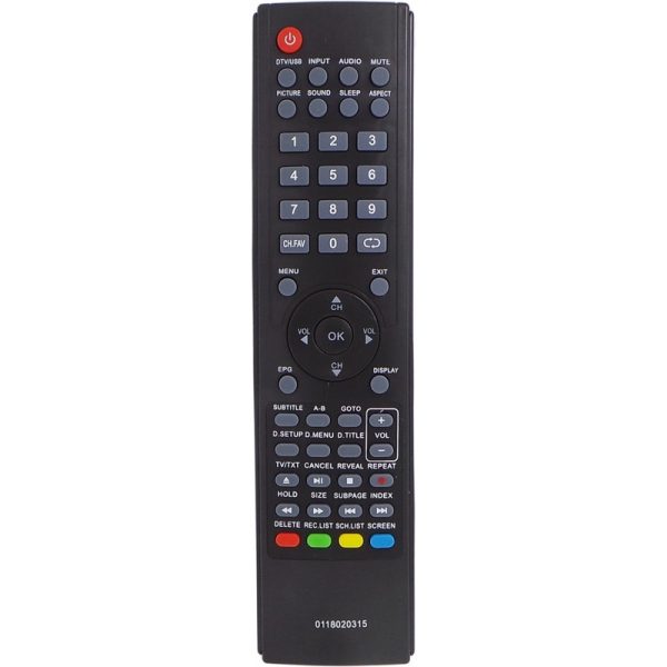 REPLACEMENT TEAC Remote 0118020315 – LEDV26U83HDR LEDV29G72HD LEDV32U83HD