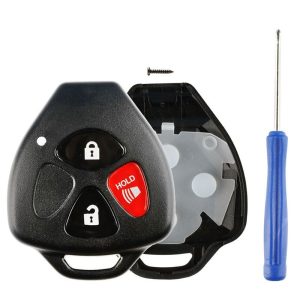 Replacement Toyota Scion 3 button Remote Shell Kit – NO CUTTING by Car & Truck Remotes