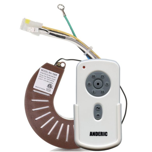 RH786R/RR787T DC 6-Speed for Casablanca Ceiling Fan Remote Control Kit