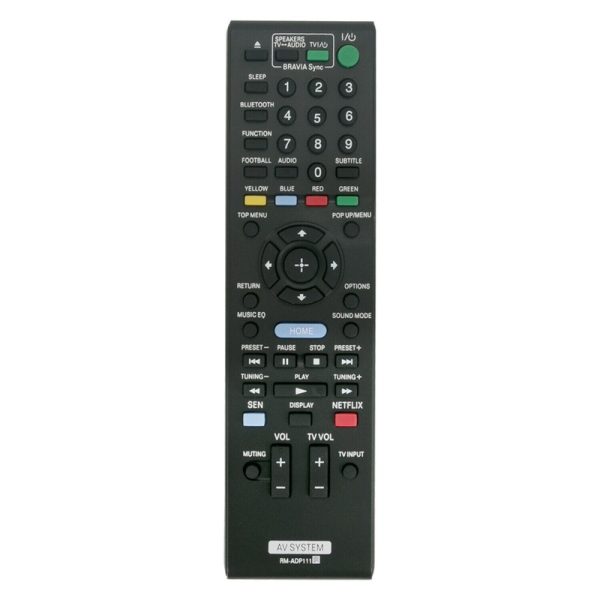 RM-ADP111 Replacement Remote for Sony Blu-ray BDV-E2100 BDV-E3100