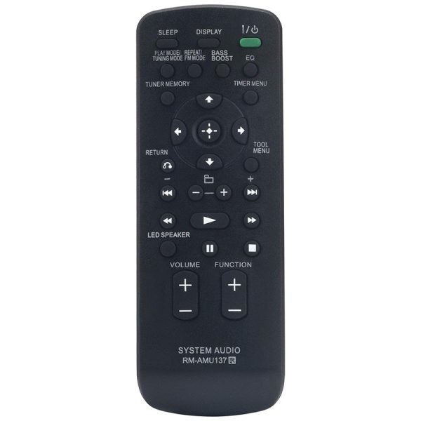 RM-AMU137 Remote Control Replacement for Sony Home Audio Docking System