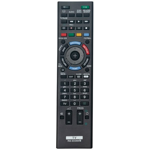 RM-ED059 Remote Replacement for Sony TV KDL-60W605B KDL-48W585B