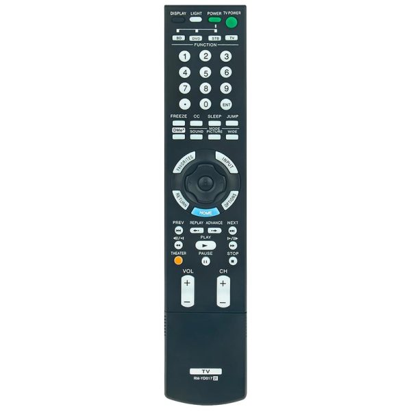 RM-YD017 Remote Control Replacement for Sony TV KDL-52WL130